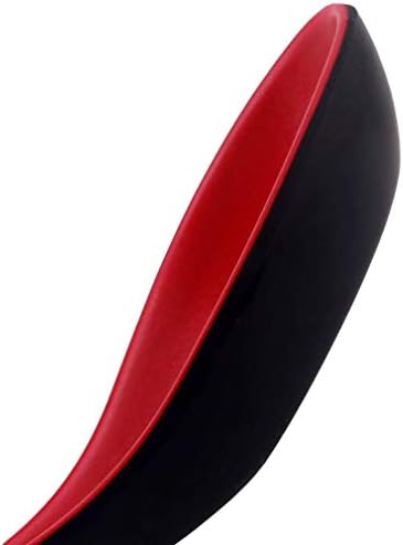 2 יחידות סיני מצקות אדום ושחור קשה לשימוש חוזר פלסטיק ארוך ידית מרק כפיות טעימות כפית נוח חכם עיצוב
