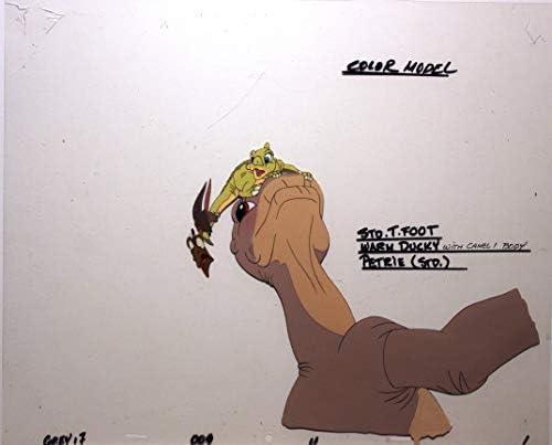 ארץ לפני הזמן, מקורי 1988 - אולפני דון בלות ' - סל דגם צבעוני וציור תואם עם הוראות ציור צבעוניות של רגל קטנה, דאקי
