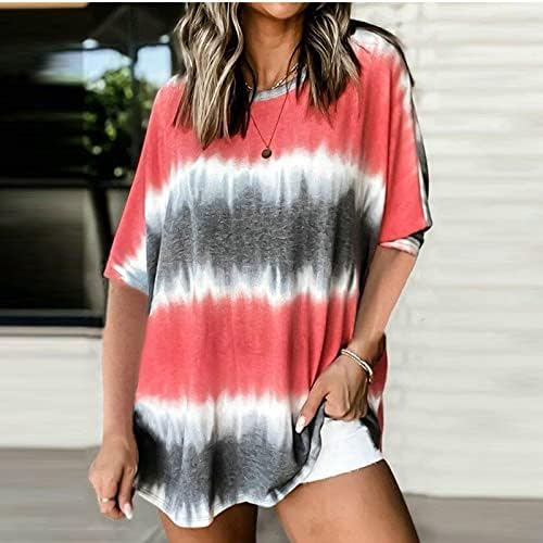 תלבושות קיץ לנשים 2023 שרוול קצר בתוספת גודל יוצא חולצות חולצות טרנדיות חולצות טוניקה וינטג