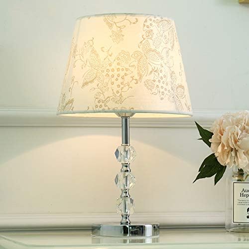 GUOCC מודרני מודרני מינימליסטי מנורה שולחן גביש פרפר אהבה רומנטית בסגנון רומנטי מנורת מיטה חדר שינה אופנה