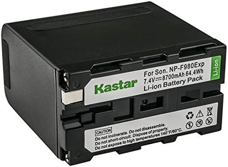 Kastar 2-Pack NP-F980EXP סוללה ו- LTD2 מטען USB תואם ל- DSR-DU1 DSR-200 DSR-PD100 DSR-PD150 DSR-PD170