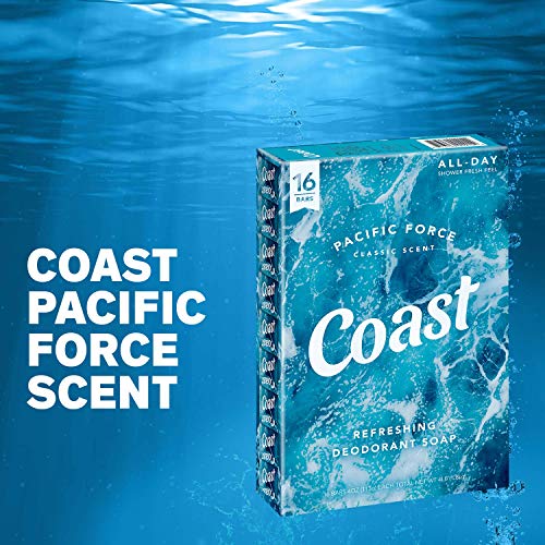 חוף מרענן דאודורנט סבון בר-16 ברים - עבה עשיר קצף עלים שלך גוף תחושה אנרגיה ונקי - קלאסי פסיפיק