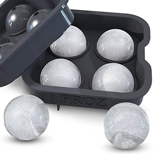 כלי בית פתרונות קפוא קרח כדור יצרנית-חידוש באיכות מזון סיליקון קרח עובש מגש עם 4 איקס 4.5 סמ