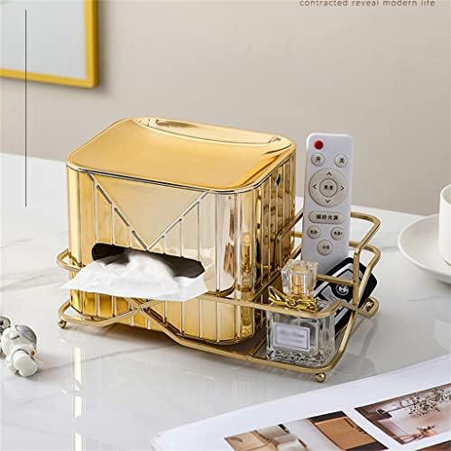 SAWQF צבע זהב קופסת בית קופסת מטבח שולחן מפית מחזיק חדר אמבטיה מחזיק נייר טואלט סלון רקמות קופסאות