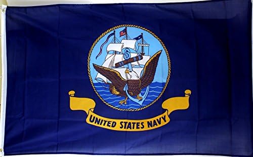 רמסון יבוא של אמריקה 3'x'5 'USN ארהב דגל כחול חיל הים החדש