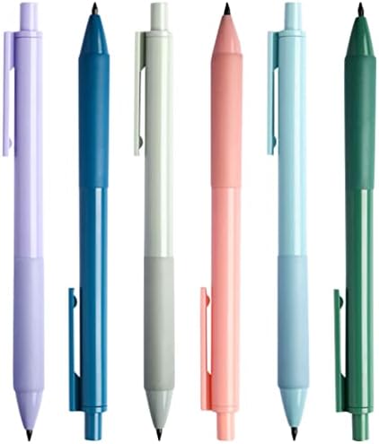 עיפרון טופיקו דיו ללא דיו 6 יחידות עיפרון נצח ללא עיפרון חידוד לשימוש חוזר לעיפרון אינסופי לכתיבת רישום ציור
