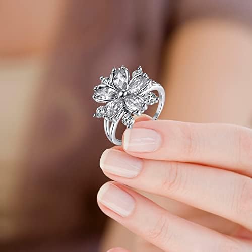 זירקון יהלום טבעת טבעת תכשיטים יום הולדת הצעה למתנה למסיבת אירוסין כלה טבעת טבעות נשים חמודות