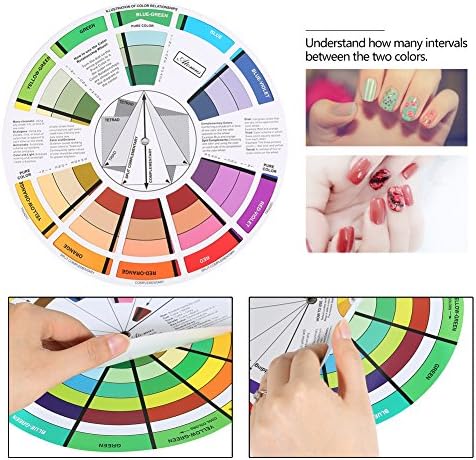 מדריך גלגל צבע צבע גלגל צבע גלגל גלגל מעגל כרומטי מדריך צבע מערבב צבע פיגמנט עגול