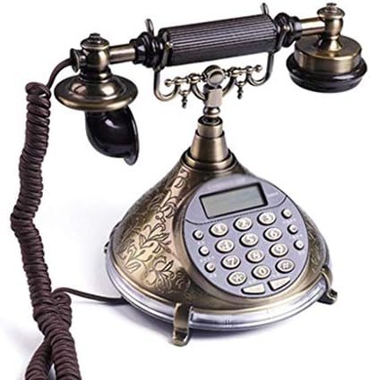 KLHHHG טלפון עתיק אירופי בית רטרו טלפון טלפון קווי טלפון קבוע