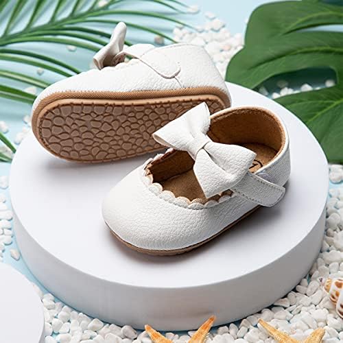 HSDSBEBE תינוקות תינוקות תינוקות מרי ג'יין דירות קשתות ללא החלקה פעוטות יחידה רכה פעוטות ראשונות נעלי