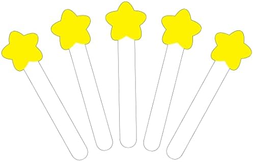 קרסון-דלוסה כוכב מקלות מניפולטיבי, צהוב / לבן