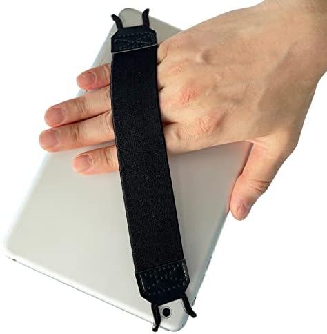 להמציא מחדש אגו טאבלט טאבלט מחזיק רצועת יד, אחיזת ידית עם חגורה אלסטית, מאובטחת ניידת עבור iPad/iPad