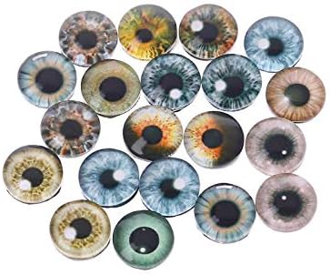 20 יחידות זכוכית לבובה עיניים בובה מלאכות DIY מלאכות עיניים לאף עין דינוזאור