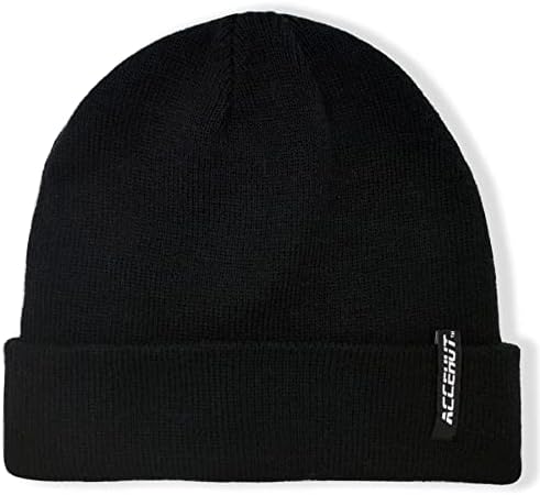 כובע כפה של כפוף לנשים, כובע גולגולת חורף סרוג יומי של כובעי סקי אריזים 1 או 2 חבילה