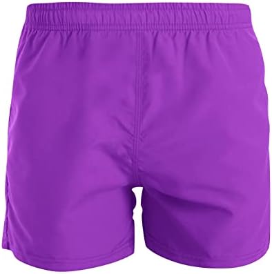 Wenkomg1 Mens מכנסיים קצרים מהיר של חוף יבש, מכנסיים קצרים של המותניים האלסטיים משיכת מכנסי אימון קצרים