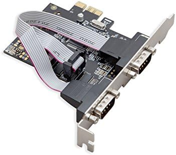 יציאה כפולה סדרתית תעשייתית DB9 COM RS232 PCIE X1 כרטיס למחשב שולחני עם סוגר נמוך MOSCHIP MCS9922 SD-PEX15022