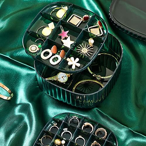 קופסת אחסון תכשיטים של Oautosjy, מגשי מארגן תכשיטים הניתנים לערימה, מגירת תצוגת אחסון תכשיטים,