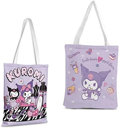 קריקטורה קיטי כותנה בד תיק לשימוש חוזר קיטי חתול קרוסבודי תיק כתף תיק לנשים קניות