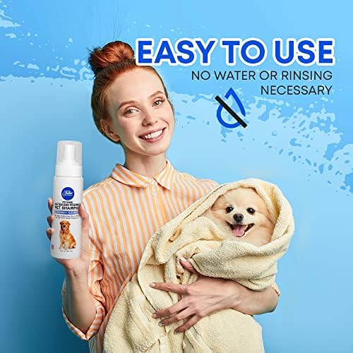 מברשת מלאה יותר ללא שטיפה שמפו מחמד מקצף ללא מים-מנקה, תנאים ולחות-דרך קלה חדשה לרחוץ את הכלב