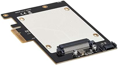 Tripp Lite U.2 ל- PCIE מתאם עבור 2.5 ″ NVME U.2 SSD, SFF-8639, כרטיס PCI Express, תומך ב- U.2 SSDs ו- SATA