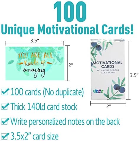 100 כרטיסי מוטיבציה עם ציטוטים מעוררי השראה-כרטיסי עידוד וחסד מראים הכרת תודה והערכה. אישור כרטיסי