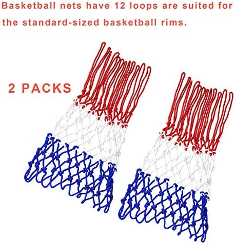 החלפת רשת כדורסל גולדוויטה כבד, כל מזג אוויר אנטי שוט-12 לולאות גודל סטנדרטי 2 מחשב למקורה וחיצוני