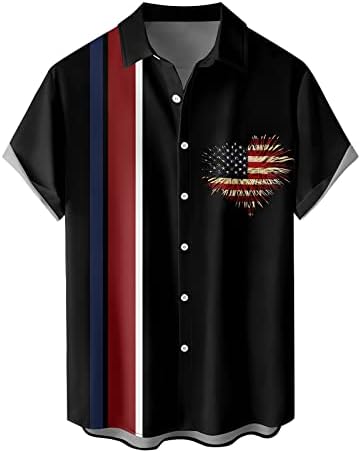 אמריקה דגל פטריוטי חולצת טריקו לגברים חולצות מזדמנות לגברים חולצות טריקו לגברים חולצות זיכרון חולצות פולו לגברים