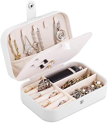 קופסת תכשיטים של A&A PU עור מארז אחסון משולב גדול ובינוני
