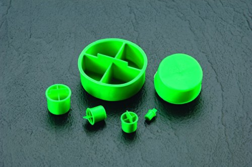 CAPLUGS QOT121AG1 תקע פלסטיק לצינורות בסגנון סוג K. OT-12, PE-LD, CAP OD .50 מזהה תקע .543, ירוק