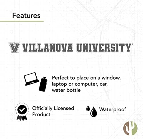 מדבקת אוניברסיטת וילאנובה, Wildcats שם לוגו לוגו ויניל מדבקות מחשב נייד בקבוק מים אלים