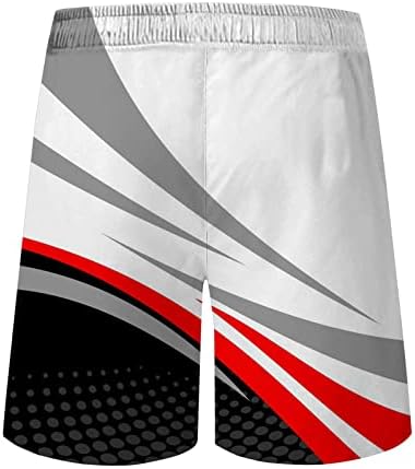 Beuu Mens 2PCS מערכות ספורט, תלבושות קיץ קווי פס תלת מימד אימון הדפס חולצות טריקו מכנסיים קצרים מזדמנים סט