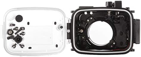 RUILI 130ft 40M 40 מ 'בתים של מצלמה אטומה למים מארז למצלמת Canon EOS M6 עם עדשה 11-22 ממ