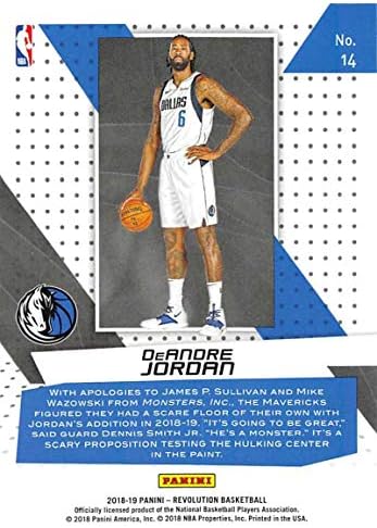 2018-19 Panini Revolution Vortex 14 Deandre Jordan Dallas Mavericks NBA כרטיס מסחר בכדורסל
