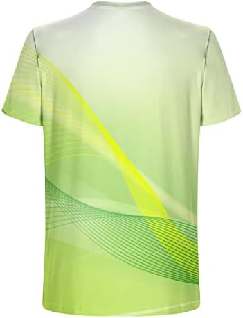 חולצת T לגברים תלת מימד חולצה מודפסת עיצוב מצחיק טייז טריקו צבעוני אופנה קיץ ספורט ספורט טופ טי מזדמן לאדם
