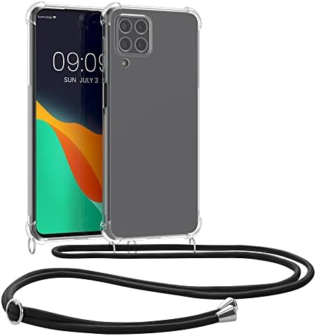 CWMobile Crossbody Case התואם ל- Samsung Galaxy M53 5G Case - Clear TPU טלפון טלפון עם רצועת