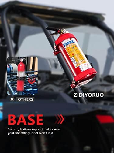 Zidiyoruo שחרור מהיר UTV מטף כיבוי ערכות הר, 2 יחידות כבד סרגל אש כבד מטף מטף עבור UTV, תואם לריינג'ר