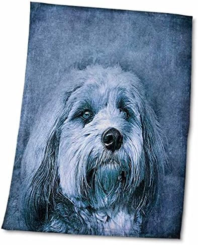 3 דרוז אנדראה האייס איור איור - כלב צבעי מים כחול - מגבות