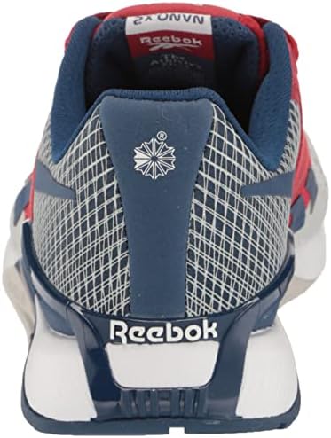 Reebok UNISEX MDF60 נעל ריצה, אפור טהור/פלאש אדום/כחול באטיק, 13 גברים ארהב