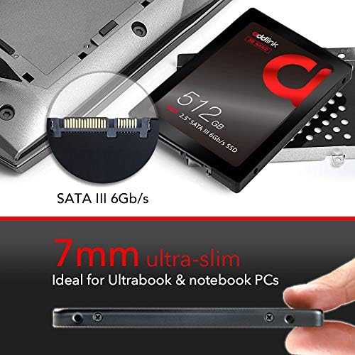 Addlink S20 512GB 2-PACK PS4 תואם SATA III 2.5 אינץ 'איכות קיצונית SSD 550MB/S מהירות מקסימאלית,