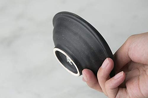 סגנון רטרו בגודל 3.5 אינץ 'שחור ובז' עיצוב מסוגנן בעיצוב רב תכליתי קערת תבשיל כלים תבנית כלים טבילה