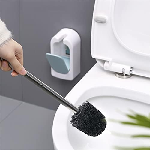 אדוסה נירוסטה ראשי סיליקון מברשת שירותים מהירה מתנקזת כלי נקי קיר הרכבה מברשת ניקוי WC אביזרי אמבטיה