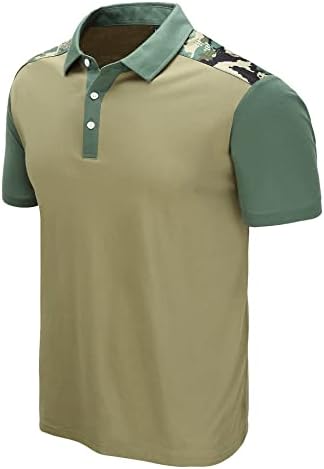 זיטי טקטי חולצות לגברים צבאי גולף חולצות קצר שרוול עם קולרים צבא חולצה