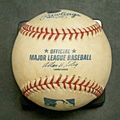 בארי בונדס 713 בייסבול משחק ריצה ביתית עם הולוגרמה MLB אחת מאחורי בייב רות - משחק משומש בייסבול