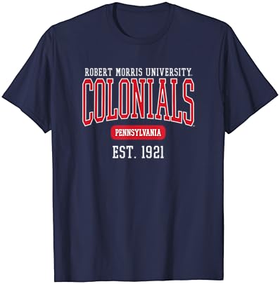 קולוניאלס אוניברסיטת רוברט מוריס אסט. חולצת טריקו תאריך
