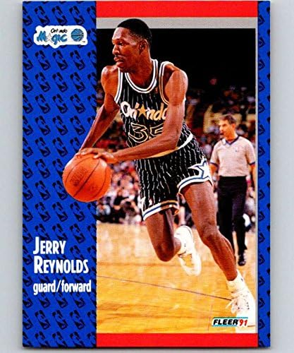 1991-92 כדורסל פלייר 146 ג'רי ריינולדס אורלנדו קסם רשמי מסחר ב- NBA מ- Fleer/Skybox