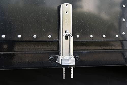 מנעול מנעול מפתח מפתח 44 ממ למינציה עם כבילה מתכווננת - כרום מצופה עם אזיק פלדה מוקשה