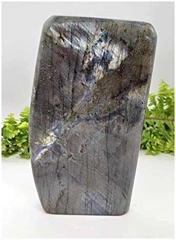 Saiyi 1000G Labradorite צורה חופשית עם פלאש סגול, אבן אנרגיית ריפוי