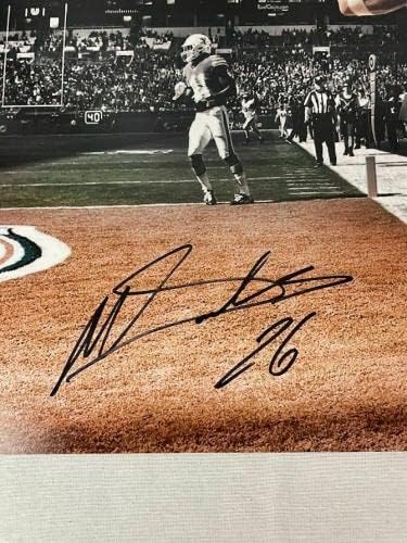 מיילס סנדרס חתום על חתימה עם חתימה פילדלפיה נשרים 16x20 צילום JSA VV34475 - תמונות NFL עם חתימה