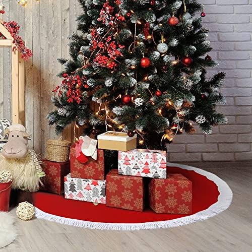 כדורעף אהבה חצאית עץ חג המולד לקישוטים למסיבות חג עם תחרה ציצית
