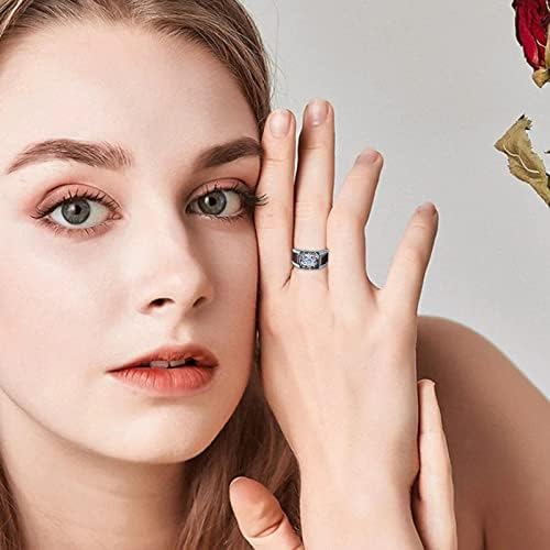 2023 אווירה מצופה שני טבעות צבעוניות טבעת נישואין פופולרית טבעת נישואין טבעת נער נער טבעות